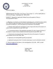 Age Afs Etp Pre Req Ets Waiver Memo Pdf Department Of The Army Unit
