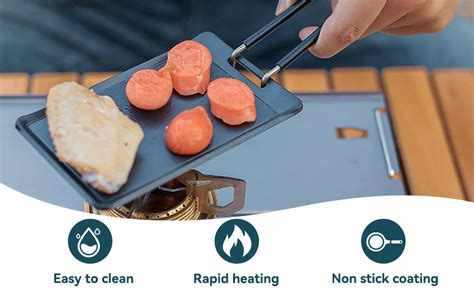 Amazon Com Mini Griddle 5 1In Nonstick Cast Iron Skillet With