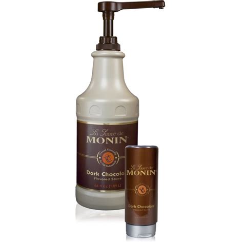 Dark Chocolate Monin Sauce 64Oz Bottle Sparrow Distribution