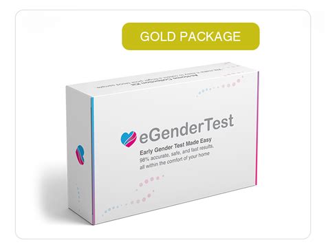 Egendertest Gold Package At Home Early Gender Dna Test Egendertest Lab