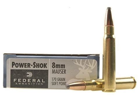 Federal Power Shok 8X57mm Mauser 8Mm Mauser 170 Gr Sp