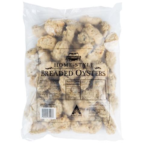 Frozen Breaded Oysters 2 Lb 5 Case