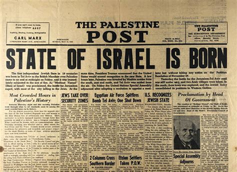 Israel Amp 39 S Declaration Of Independence May 14 1948 The Times Of Israel