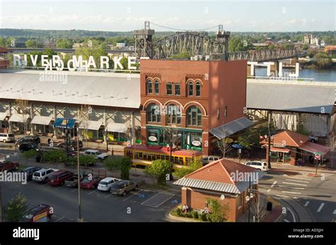 The River Market District In Downtown Little Rock Arkansas Stock Photo