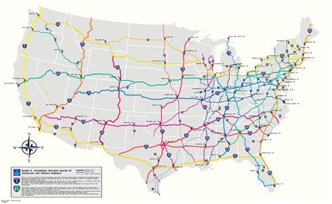 Us Interstate Highway Map